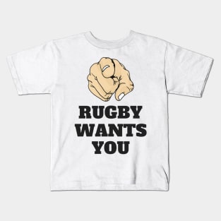 RUGBY WANTS YOU Kids T-Shirt